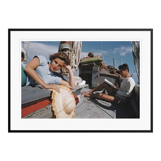 Capri Cruise 1958 by Slim Aarons Framed C-Print For Sale