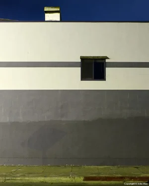Contemporary Night Photograph "Gray Wall" by John Vias