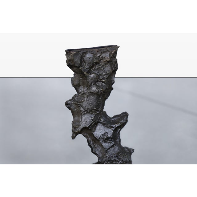 Mid-Century Modern Brutalist Bronze Coffee Table by Daniel Gluck For Sale - Image 9 of 14