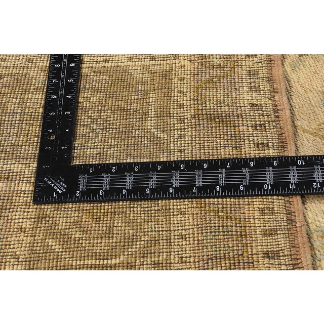 Textile Vintage Turkish Oushak Rug - 07'03 X 12'05 For Sale - Image 7 of 10
