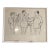 Mid Century French Caricature Art Signed Siss Tino Rossi Claude Vega Original For Sale