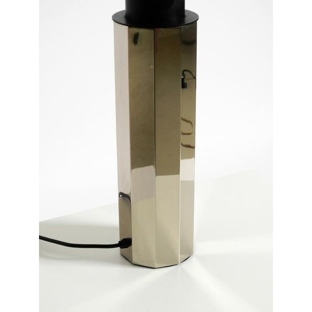 Large Metal and Chrome Decagonal Table Lamp, 1960s For Sale - Image 14 of 18