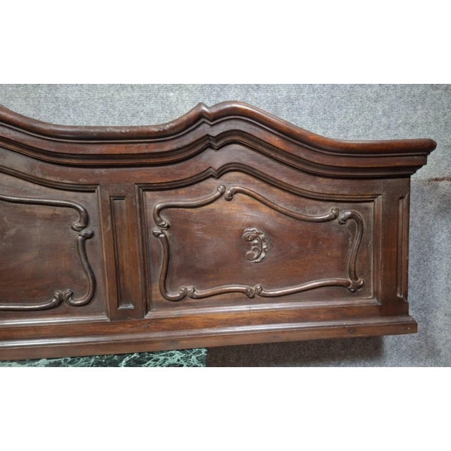 French Louis XV Style Carved Wooden Bed Pediment, 19th Century For Sale - Image 4 of 9