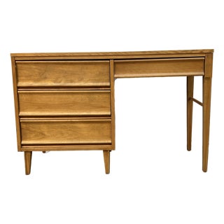 1960s Mid-Century Modern Birch Writing Desk by Morris of California For Sale