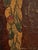 Metal Large Antique Hand-Painted Leather Wall Hanging – Neoclassical Arabesque Motif For Sale - Image 7 of 13