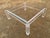 Vintage Mid Century Modern Lucite Glass Top Coffee Cocktail Table For Sale - Image 10 of 18