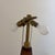 Angelo Donghia Ondoso “Wave” Lamp. Rose Taupe Murano Glass with 11.5H x 18”diameter Palazzo-Paloma drum shade and brass...