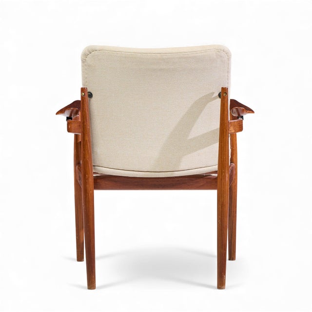 Finn Juhl Model 192 Mid Century Danish Teak Occasional Chair For Sale In Chicago - Image 6 of 10