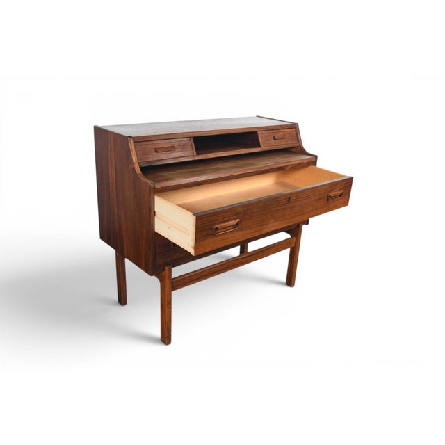 Wood Mid 20th Century Arne Wahl Iversen Model 70 Secretary Desk in Rosewood For Sale - Image 7 of 10