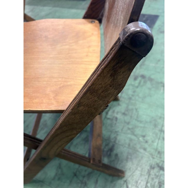 1960s Vintage US Army Folding Chairs, 1960s, Set of 4 For Sale - Image 5 of 11