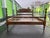 This vintage full-size bed frame is crafted from solid wood and features classic turned posts with traditional spindle...