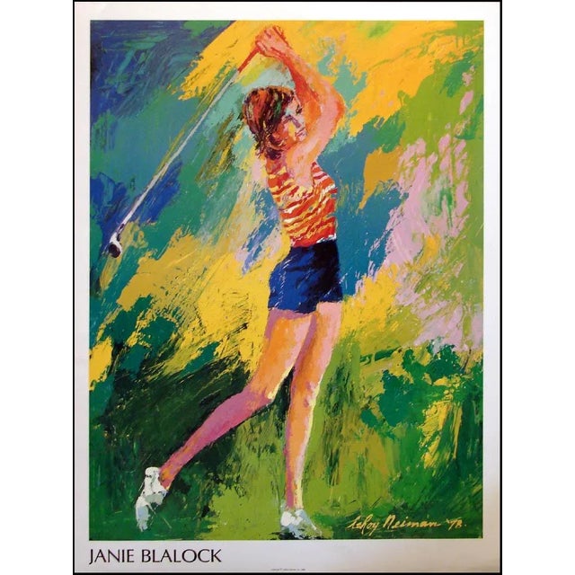 "Janie Blalock" by LeRoy Neiman Offset Lithograph by LeRoy Neiman Paper Size: 22.5"x 31" Image Size: 20" x 28" Condition:...