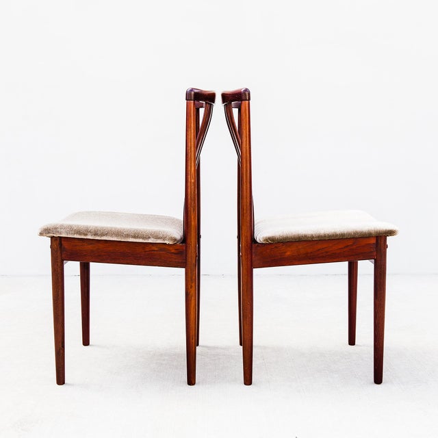 Vintage Danish Modern Slat Back Dining Chairs by Vamdrup For Sale - Image 10 of 12