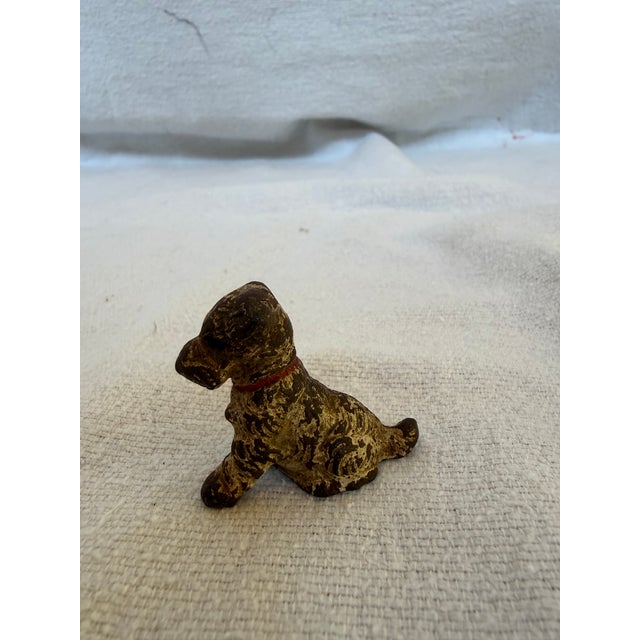 Art Deco 1920s Cast Iron Mini Hubley Terrier For Sale - Image 3 of 11