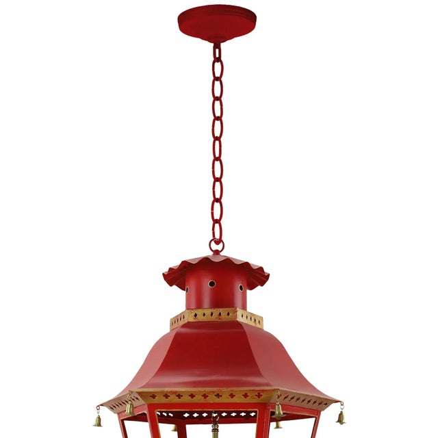Chinoiseries Two-Tiers Ceiling Chandelier. For Sale - Image 11 of 12