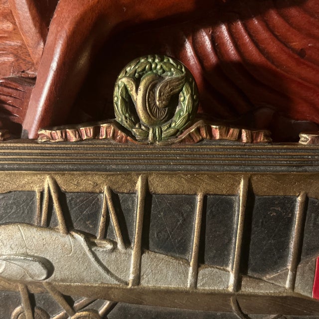 Early 20th Century Antique Judd Co. Cast Iron Airplane Themed Wall Rack For Sale - Image 5 of 12