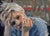 Remembered Nights by Clyde Steadman | Oil Painting of a person resting their head on their hand For Sale