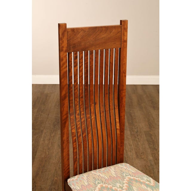 2000 - 2009 Paul Downs Cabinetmakers Set of Four Highback Spindled Cherry Dining Chairs For Sale - Image 5 of 18