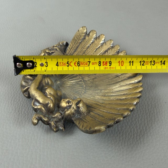 Gold Vintage Art Nouveau Liberty Brass Centerpiece, 1940s For Sale - Image 8 of 10