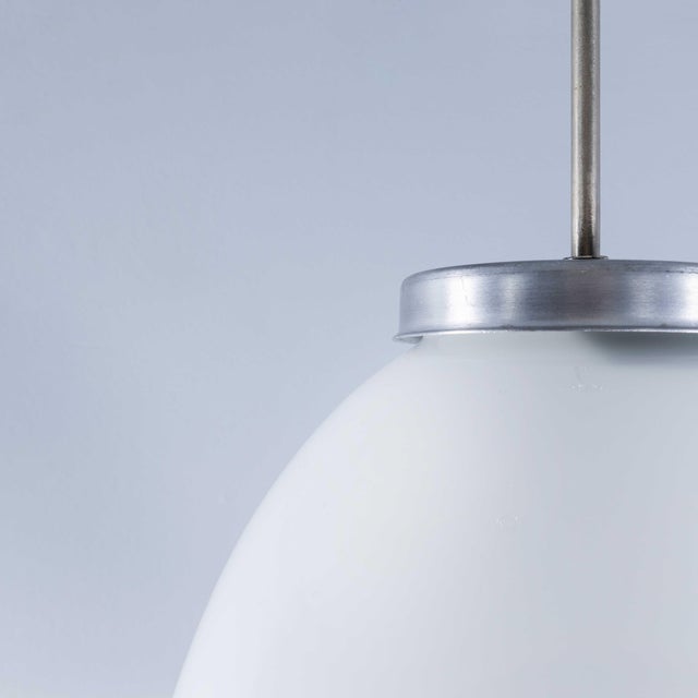 1950s Vintage Opaline Pendant Lamp, 1950s For Sale - Image 5 of 11