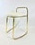 Metal Vintage Italian Gilded Stool, 1980s For Sale - Image 7 of 8