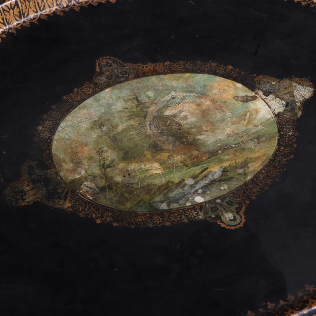 Bronze Toile Tray Top Table With Bronze Base, C. 1940 For Sale - Image 8 of 8