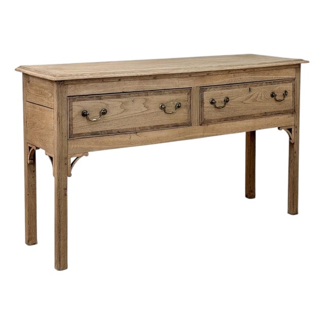 18th Century English Stripped Oak Dresser ~ Sofa Table ~ Console For Sale