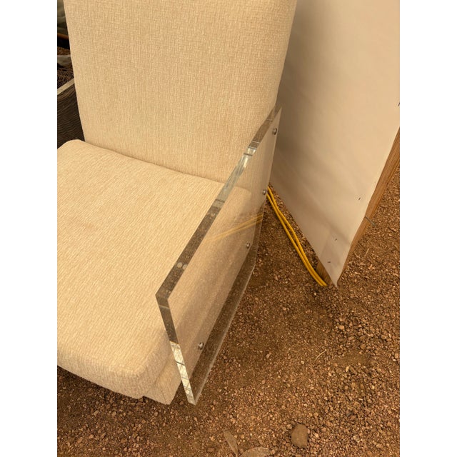 Mid 20th Century Mid Century Modern Style Acrylic Lucite Chair For Sale In San Antonio - Image 6 of 7