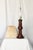 1940s Tall Parquetry Table Lamp Handmade Turned Wood For Sale - Image 15 of 15