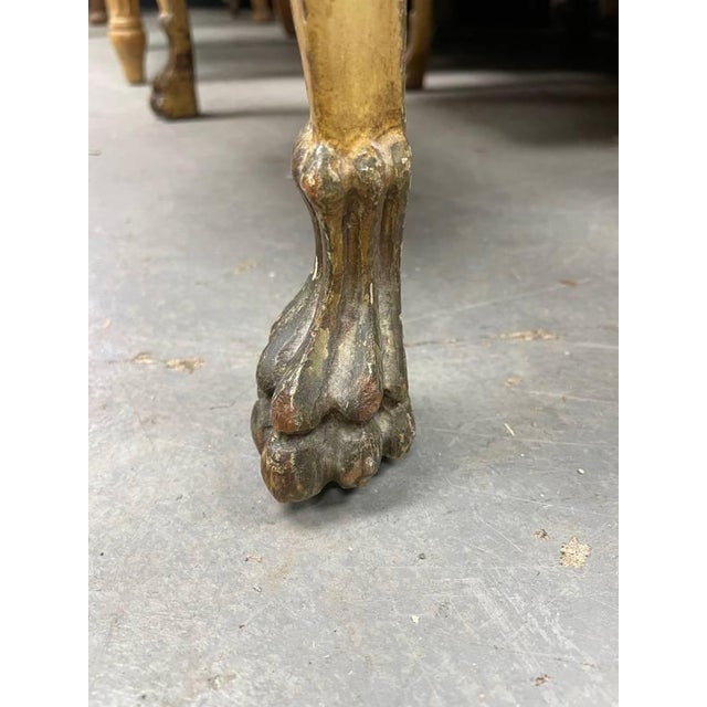 Antique 1920's Marble Topped Chest of Drawers / NIghtsand, French Revival, Hand Painted, Hand Carved Wood For Sale - Image 9 of 9