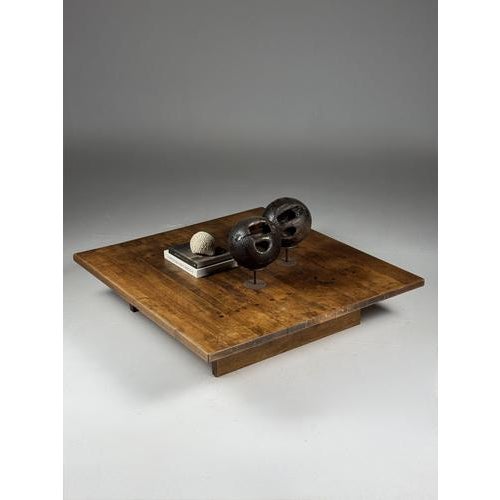 Oak Coffee Table, 1980s For Sale - Image 5 of 14