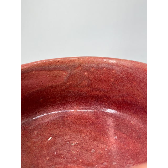 Vintage Japanese Aka-Raku Chawan With Original Wooden Box For Sale - Image 13 of 13
