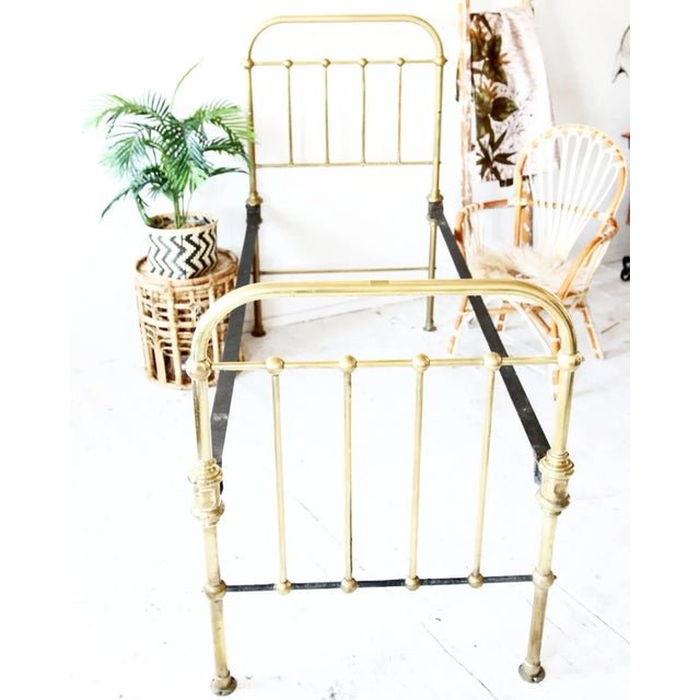 Vintage French Brass Daybed, 1960s For Sale - Image 6 of 18