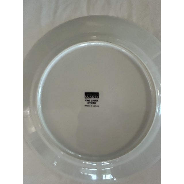 Late 20th Century Cobalt Blue and Iron Red Imari Floral Wall Plate Curation- Set of 9 For Sale - Image 5 of 11