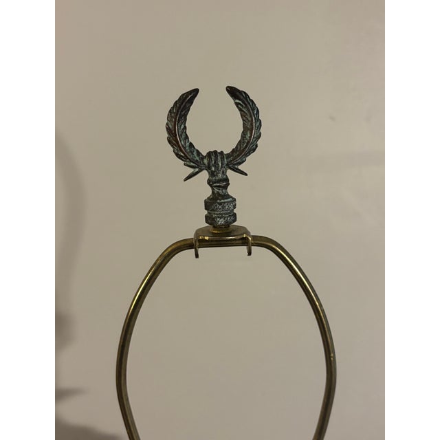 1990s Patinated Cast Bronze and Tessellated Stone Table Lamp by Maitland Smith For Sale - Image 9 of 9