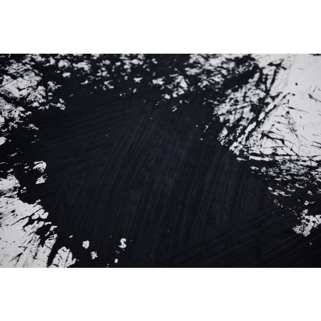 2020s "Movement in Black and White 4" Contemporary Original Abstract Painting by Simon Findlay For Sale - Image 5 of 15