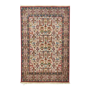 Vintage Fine Persian Tehran Rug 4'4'' X 6'8''