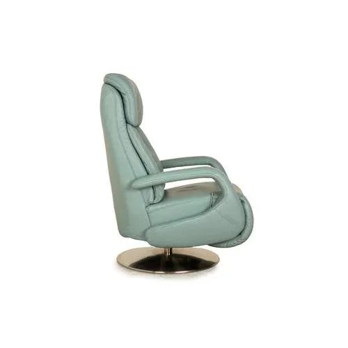 Animal Skin Easyswing Leather Armchair in Blue, Grey & Turquoise from Himolla For Sale - Image 7 of 10