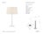 Chapman & Myers by Visual Comfort Signature Strie Fluted Column Table Lamp in Plaster White with Linen Shade Designer:...
