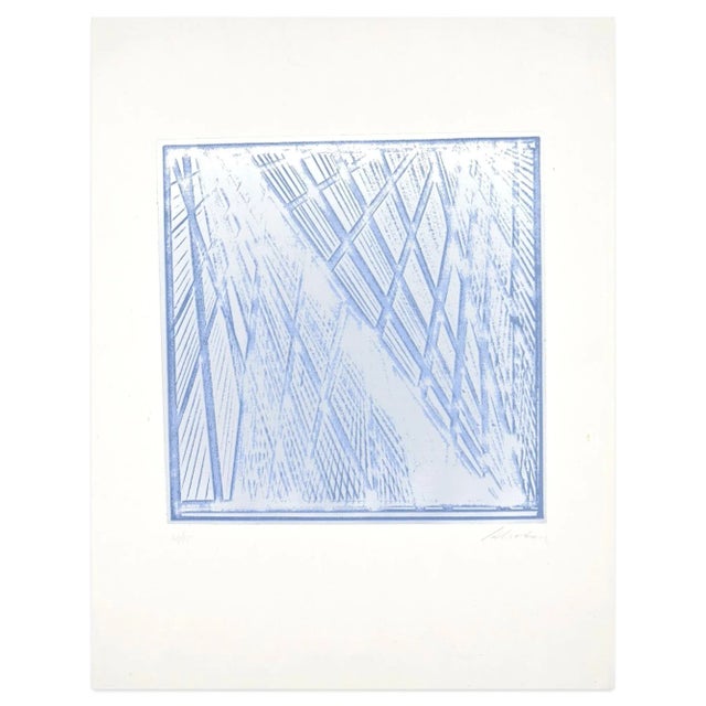 Untitled is a beautiful serigraph on aluminum plate applied on paper, realized around 1970 by Giuseppe Salvatori (Rome...