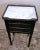 French Napoleon III Style Nightstand Black Wood and Carrara Marble, 1880s For Sale - Image 4 of 13