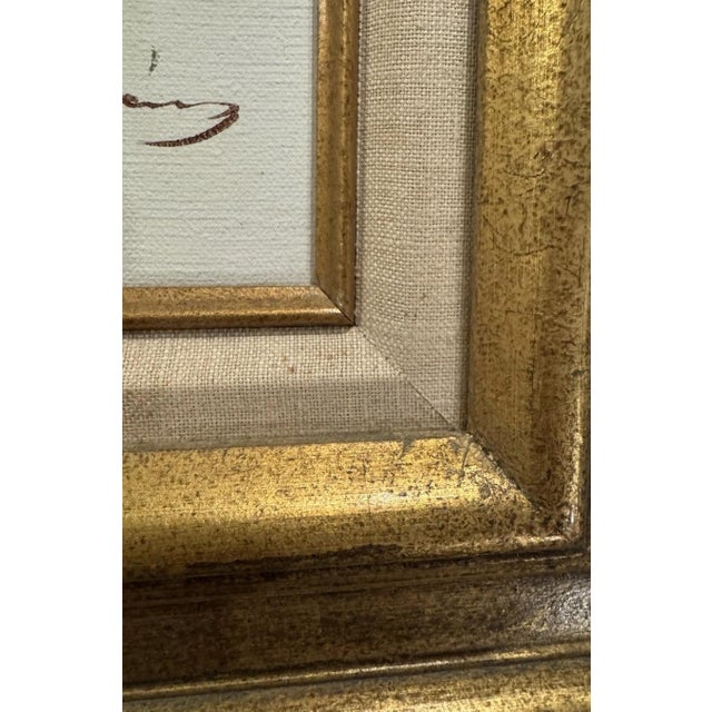 Romantic Floral Still Life Oil Painting in Gilt Frame European Style Wall Art For Sale In Philadelphia - Image 6 of 9