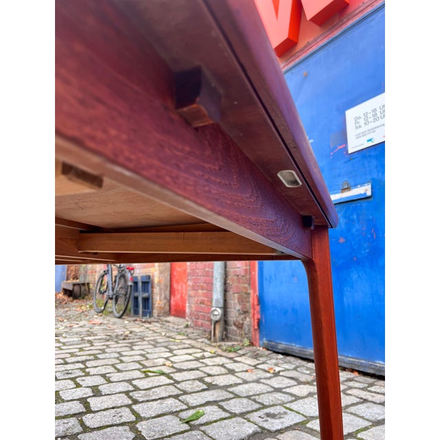 Extendable Teak Dining Table by Henning Kjearnulf For Sale - Image 9 of 9