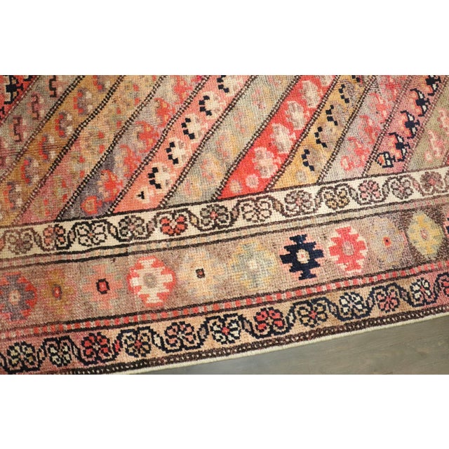 Mid Century Turkish Konya Rug - 3'10" x 7'1" For Sale In New York - Image 6 of 7