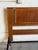 Teak Wood Headboard in Style of Falster Sleek Geometric Queen Bedframe Denmark Mid-Century Modern 1960s For Sale In Los Angeles - Image 6 of 9