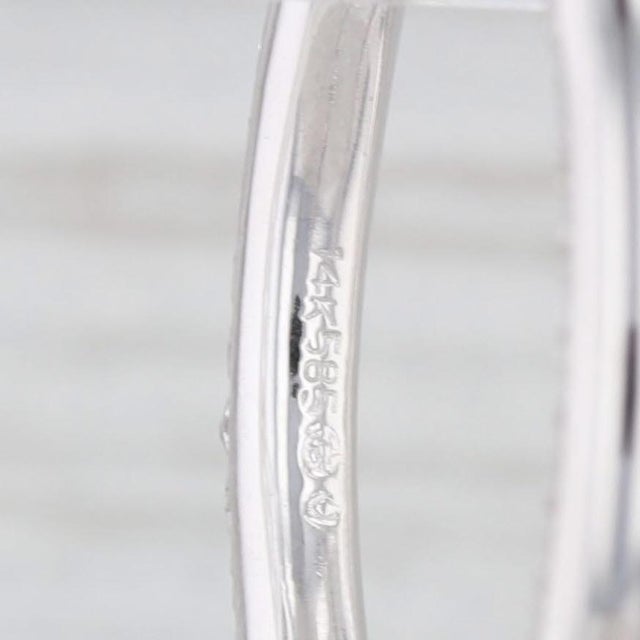 Modern 0.30ctw Diamond Inside Out Hoop Earrings 14k White Gold Hinged Round Hoops, Pair For Sale - Image 3 of 5