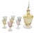 20th Century Italian Multicolored Art Glass Carafe and Glasses, Italy, Set of 8 For Sale