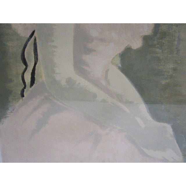 1970s Suzanne Eisendieck Print, Vintage Lady Art, Parisian Wall Decor, Framed Art Print For Sale In Austin - Image 6 of 8