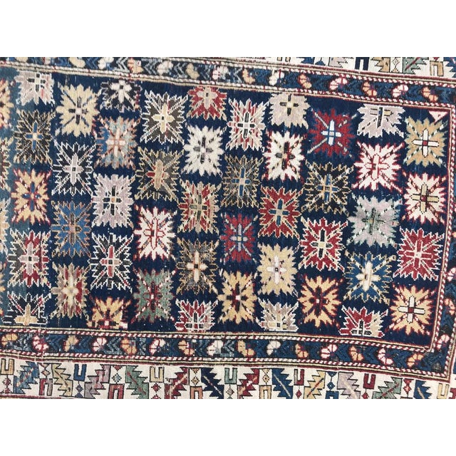 Beautiful antique chirwan rug late 19th century with beautiful natural colors and nice geometrical design, entirely hand...