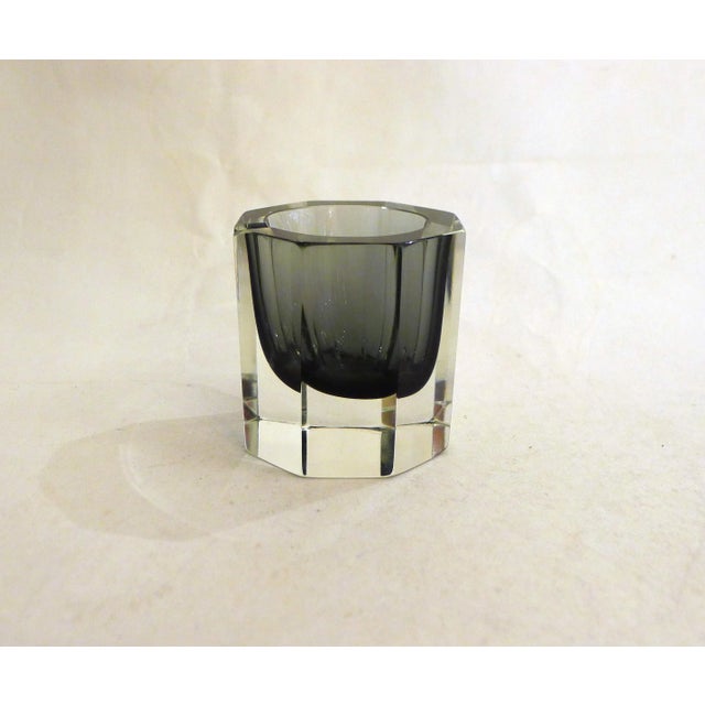 Small Octagonal Faceted Ashtray in Murano Sommerso Glass from Made Murano Glass, 1960s For Sale - Image 3 of 11
